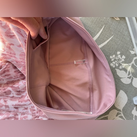 Free People Pink Patterned High-Waist Flare Pants - Picture 7 of 10